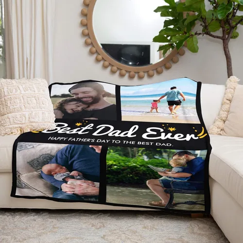 Vista 2 de Regalos personalizados para el día del padre, cobijas personalizadas con fotos, cobija personalizada con foto, cobijas con fotos personalizadas
