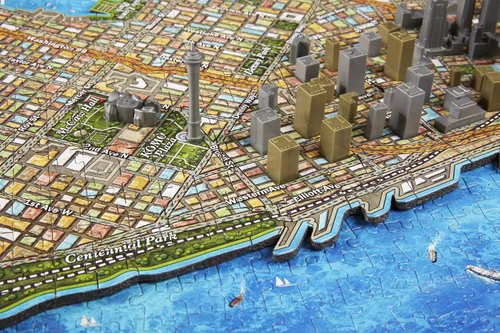 Vista 3 de 4D Cityscape Seattle Time Puzzle (800 piezas)