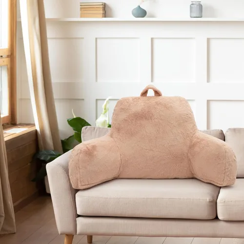 Vista 7 de Almohada de lectura para sentarse en la cama para adultos, almohada estándar de lectura con espuma viscoelástica, almohada de respaldo para la cama