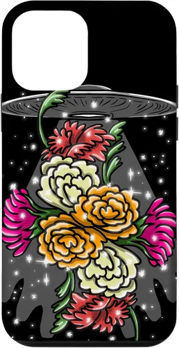 Vista 16 de Alien Floral UFO Girly Extraterrestrial Space Lover - Funda de regalo para iPhone 17