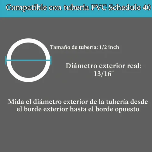 Vista 3 de CozyCabin Divisor de PVC de 1/2 pulgada con boquilla de niebla de latón (paquete de 10)