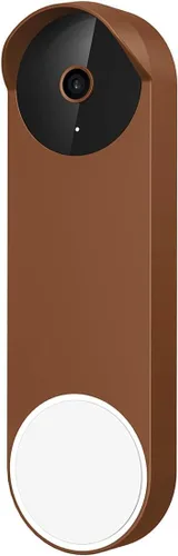 Vista 9 de Funda de silicona compatible con Google Nest Doorbell (batería), impermeable, protector de cámara, accesorios para timbre de puerta Google Nest