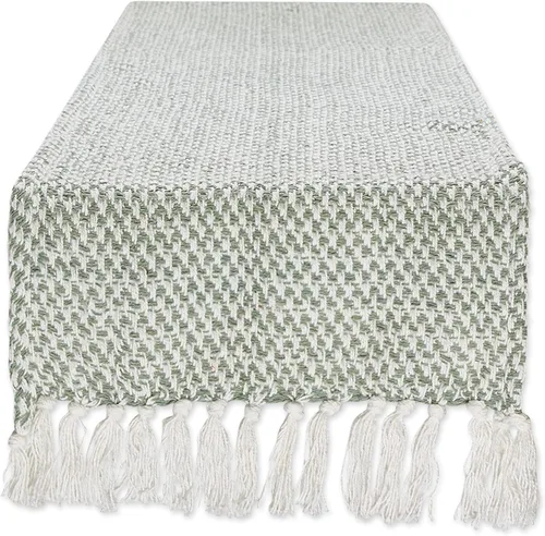 Vista 28 de DII Woven Basics Collection - Camino de mesa de punto 100% algodón, 15 x 72 pulgadas, aguamarina