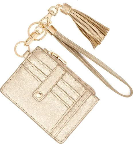 Vista 42 de KNGITRYI Billeteras pequeñas de pulsera para mujer RFID para tarjetas de crédito, cartera con llavero, cartera para tarjetas de crédito