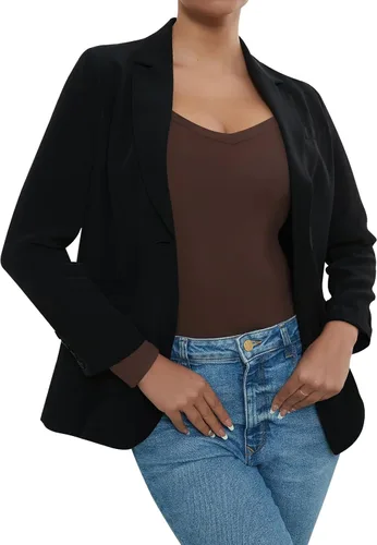Vista 7 de RoomTour Body de manga larga con cuello cuadrado para mujer