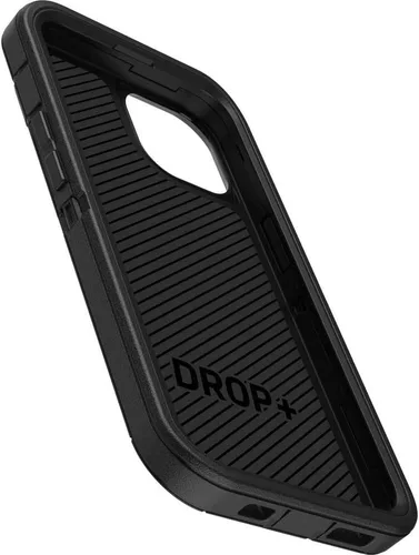 Vista 3 de OtterBox iPhone 14 y iPhone 13 (solo) - Funda Defender Series - Negro - Resistente y duradero - con protección de puerto - Incluye clip de funda