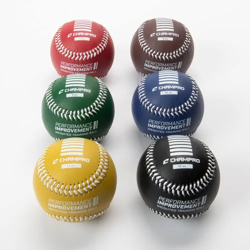 Vista 3 de Champro Pelotas de béisbol de entrenamiento con peso, juego de 6