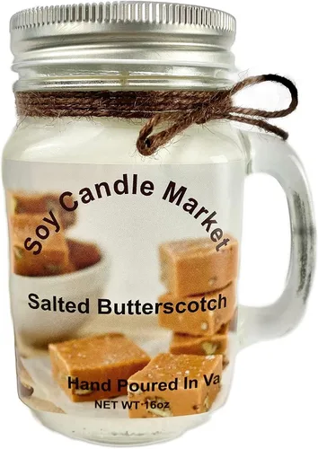 Vista 61 de Velas perfumadas de soja Velas hechas a mano y altamente aromáticas que queman hasta 85 horas en tarro de cristal, perfectas para decoración