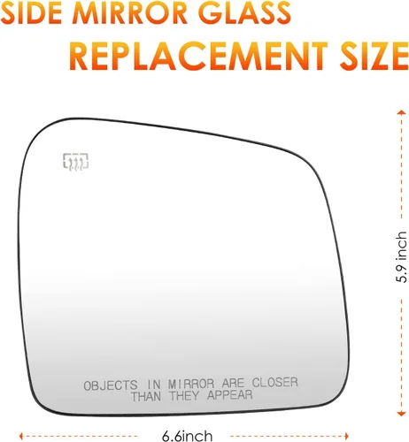 Vista 4 de Espejo lateral derecho de repuesto para Jeep Grand Cherokee 2011 2012 2013 2014 2015 2016 2017 2018 Jeep Grand Cherokee espejo retrovisor lateral