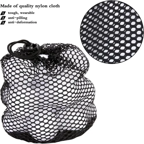 Vista 8 de V GEBY Bolsa de malla de nailon para pelotas de golf, gimnasio, ducha, juguetes de lavado, buceo
