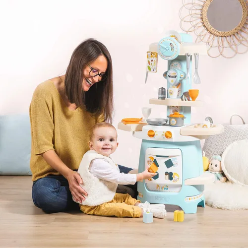 Vista 8 de Smoby 310717 Ptitoo - Cocina infantil con formas y sonido ajustables, 22 accesorios, óptima para edades tempranas, multicolor
