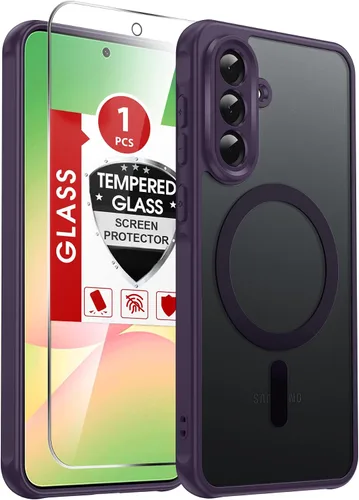 Vista 304 de LeYi Funda para teléfono Samsung-S23: protector de pantalla e imán MagSafe Púrpura