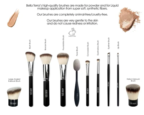 Vista 7 de Base de maquillaje en polvo mineral Bella Terra De larga duración para todo el día transparente para una cobertura completa – mate, libre
