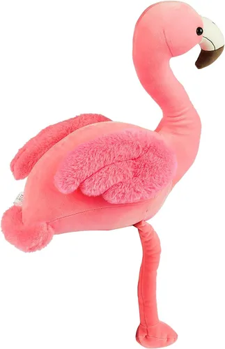 Vista 5 de Peluche de flamenco suave de 16 pulgadas de alto, juguetes de peluche de flamenco rosa para decoración del hogar, animales de peluche, regalo