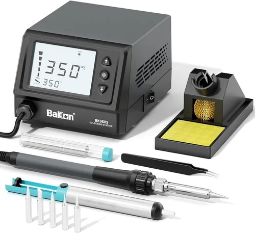 Vista 8 de BK601Pro 120W Kit de estación de soldador de precisión con 3 canales de memoria, 1 punta de soldador C210, control de temperatura (302 °F a 896 °F)