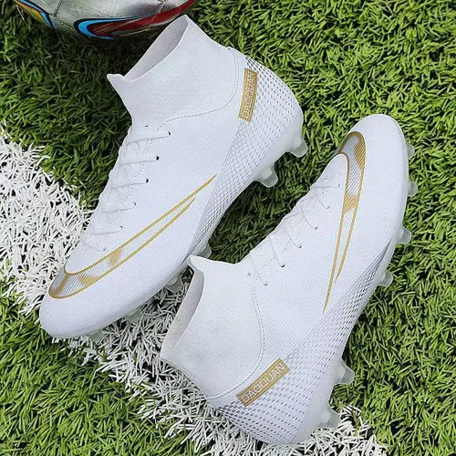Vista 7 de World Student Games - Zapatos de entrenamiento de fútbol profesional con tacos altos, transpirables, para deportes al aire libre, TFAG