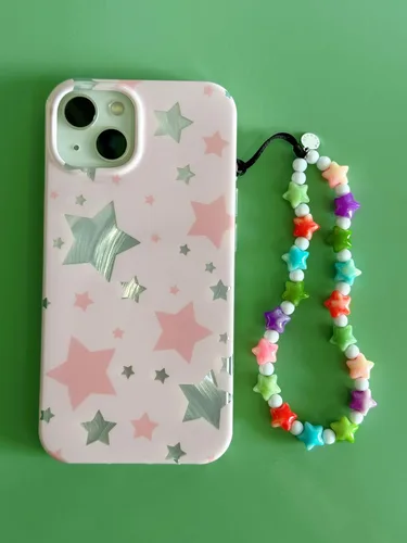 Vista 39 de Drawwind Correa con cuentas para teléfono con pulsera universal, cordón para teléfono celular lindo, pulsera de muñeca con cuentas, cadena de hilo