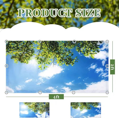 Vista 3 de Tujoe 2 cubiertas de luz fluorescente para luces de techo de 4 x 2 pies, filtros de luz fluorescente, cubiertas magnéticas para cubículos