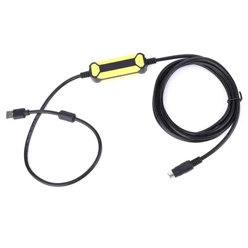 Vista 6 de ViaGasaFamido Cable de programación Cable de datos apto para FX1S/1N/2N/3U FX Series PLC USB-SC09-FX Línea de descarga de cable de 8.2 ft Línea