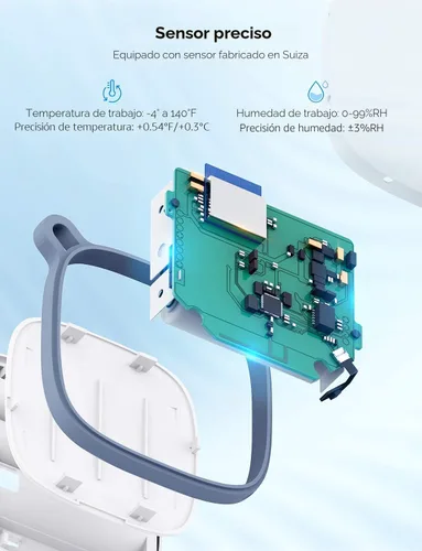 Vista 3 de Govee Termómetro H5179 WiFi higrómetro con alerta de notificación