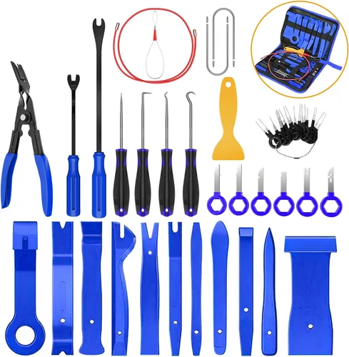 Vista 11 de GOOACC - Juego de 40 piezas de herramientas de extracción de molduras, herramienta de llave de extracción de terminales automáticos, pinzas de clip