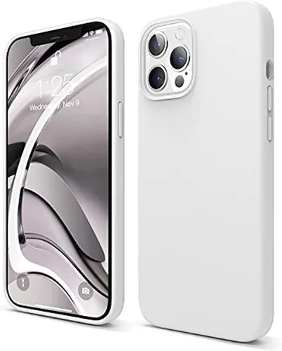 Vista 38 de elago - Carcasa de silicona líquida para iPhone 12 Mini, color negro Full Body Protective Cover, Shockproof, Slim Fit, Anti-Scratch Soft
