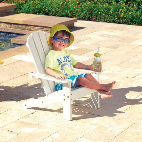 Vista 2 de Silla KidKraft Adirondack, blanco, 81, Silla Adirondack, Blanco