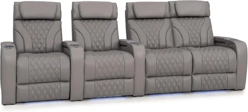 Vista 62 de Seatcraft Luminis LT - Asiento de cine en casa, reclinable, color rojo