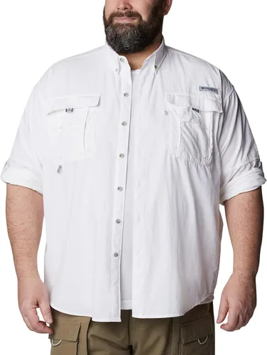 Vista 9 de Columbia Bahama II - Camisa de manga larga para hombre, color blanco, talla XL
