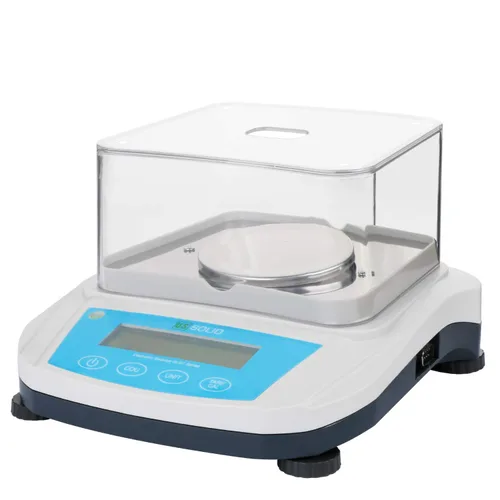 Vista 3 de U.S. Solid Báscula de laboratorio de precisión, 7.05 oz x 0.00 oz (1 mg), balanza analítica, conteo de piezas, interfaz USB y RS232, escudo de tiro