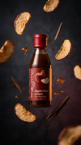 Vista 7 de Messino Esmalte balsámico de sidra de manzana, 8.5 fl oz - Reducción balsámica de manzana dulce para rociar, ensaladas y acabado