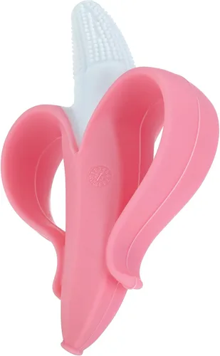 Vista 6 de Nuby Nananubs Banana - Mordedor de masaje Rosa
