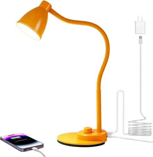 Vista 9 de BOHON. Lámpara de escritorio LED con puerto de carga USB, 3 modos de color, luz de lectura regulable, lámpara de tarea de inducción inteligente