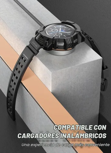Vista 3 de SUPCASE para Samsung Galaxy Watch 4 Classic Correa con Funda 46mm (Unicorn Beetle Pro), [Protección de Grado Militar] Funda Resistente con Correa