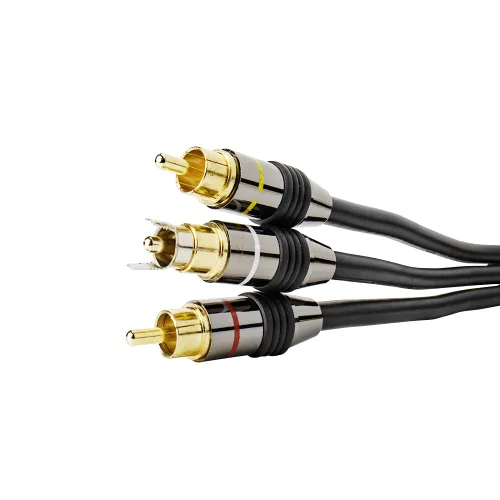 Vista 3 de Skywalker Cable de interconexión de audio/video triple RCA serie Hq, 6 pies