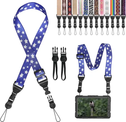 Vista 32 de Correa de hombro ajustable Gowjaw: Correa de nylon cómoda para iPad/Samsung Tablet con lanyard para el cuello, funda para iPad/cámara/binoculares