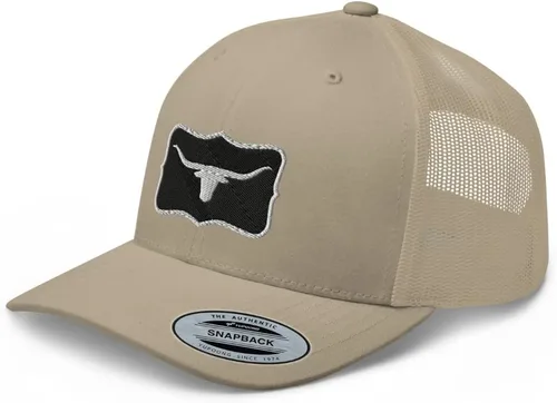 Vista 9 de Amarillo Western Rodeo Trucker Hat Cowboy Mid Crown Curved Bill Ranch Cap