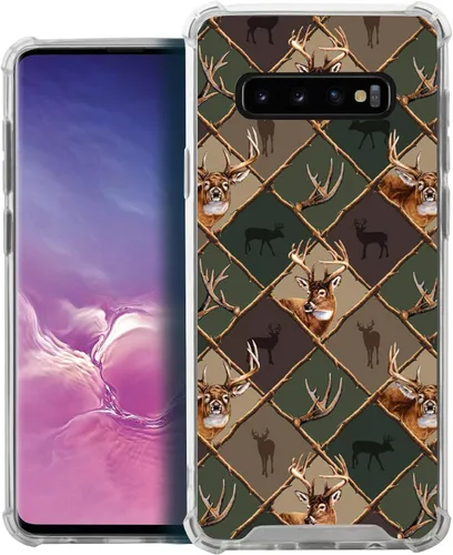 Vista 33 de CasesOnDeck - Funda compatible con Samsung Galaxy S10+ S10 Plus 6.4 pulgadas] S10+ Funda delgada, transparente y flexible de poliuretano