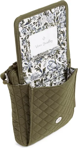 Vista 3 de Vera Bradley Mini bolso cruzado hipster de algodón con protección RFID