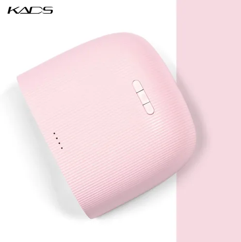 Vista 2 de KADS Lámpara de uñas LED UV de 48 W, secador de luz UV profesional, mini secador de esmalte de uñas, secado de uñas (rosa)