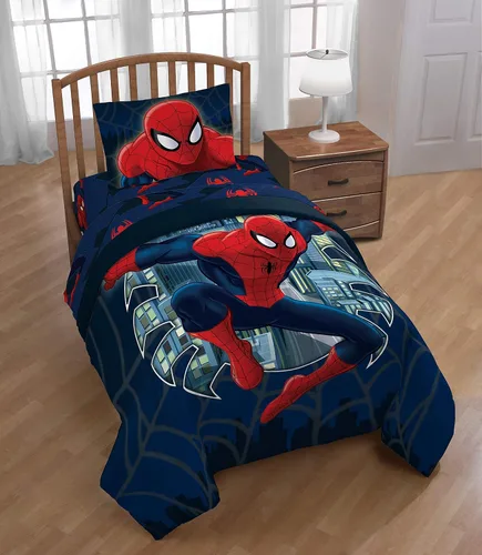 Vista 7 de Jay Franco Marvel Miles Morales - Manta infantil de 2 piezas, incluye manta, edredón