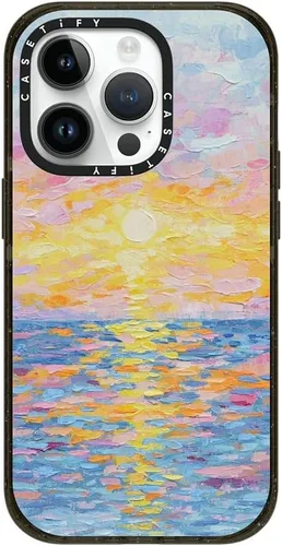 Vista 198 de CASETiFY Impact - Funda para iPhone 13 [protección contra caídas de 6.6 pies/compatible con Magsafe] Black Kingsnake, color negro transparente