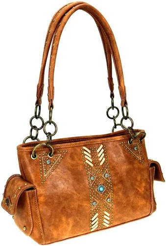 Vista 2 de Montana West Western Bling Collection - Bolso de mano con asa superior