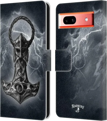 Vista 9 de Head Case Designs Funda de piel con licencia oficial de Alchemy Gothic 13 Dagger Illustration, compatible con Google Pixel 7a