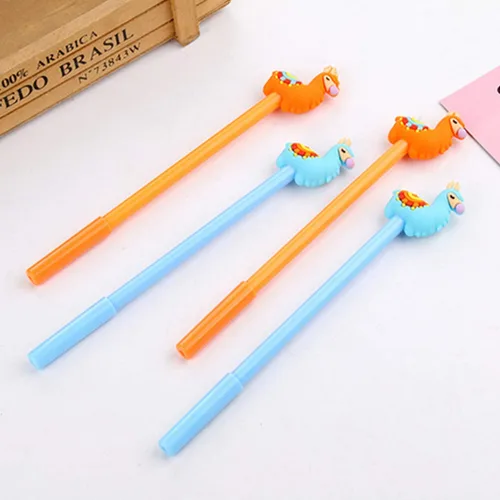 Vista 9 de Animal Llama Alpaca Oveja Camel Bolígrafos de Gel Set Moda Lindo Colorido Kawaii Encantador Colorido Bolígrafos de Gel de Oficina Material Escolar