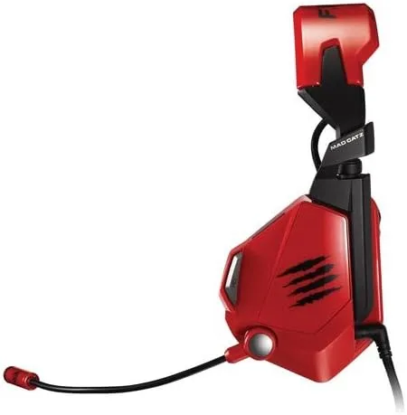 Vista 3 de Mad Catz FREQ5 - Auriculares estéreo para juegos para PC y Mac color rojo
