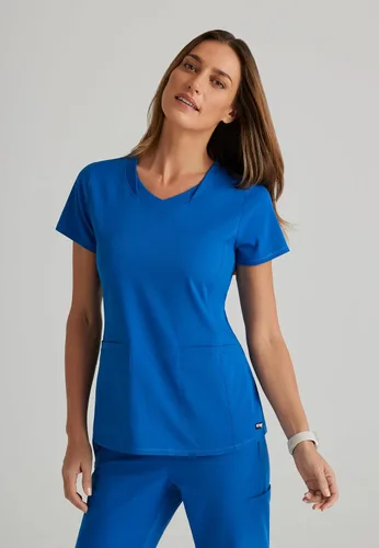 Vista 7 de BARCO Grey's Anatomy Spandex Stretch Direct - Camiseta médica con cuello en V para mujer