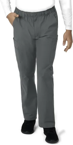 Vista 16 de Carhartt Ropa quirúrgica para hombre, Force Essentials, pantalones cargo de pierna recta, con 9 bolsillos Negro