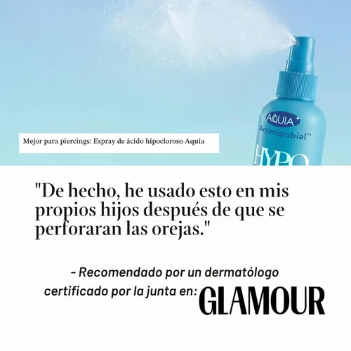 Vista 9 de Spray de ácido hipocloroso para cara y piel; limpiador facial 32 onzas de repuesto de spray de ácido hipocloroso para piel, acné, erupción
