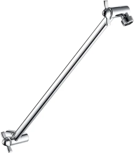 Vista 10 de BRIGHT SHOWERS Brazo extensor de ducha de latón para cabezal de ducha de lluvia y de mano, brazo de extensión de cabezal de ducha universal de 5